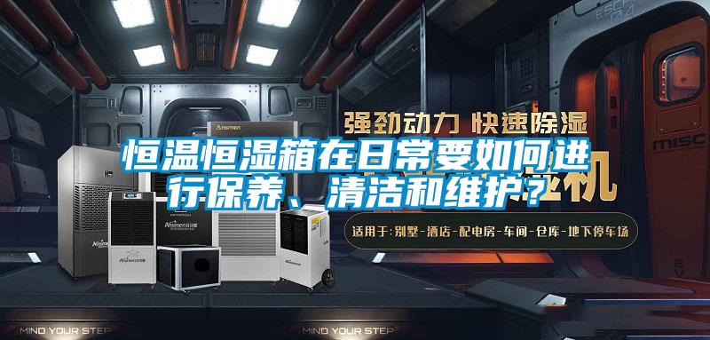 欧美黄色电影在线播放 恒温恒湿箱在日常要如何进行保养、清洁和维护？