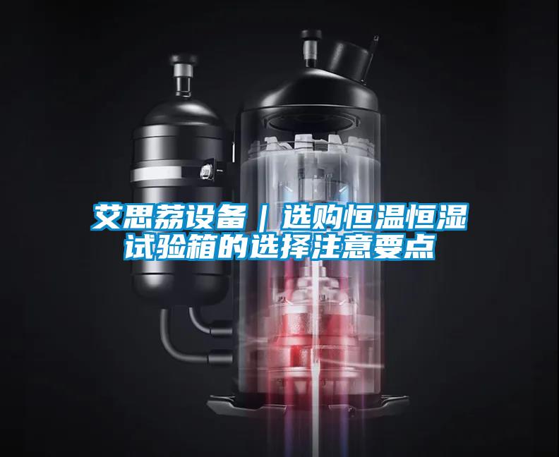 欧美黄色电影在线播放 艾思荔设备｜选购恒温恒湿试验箱的选择注意要点