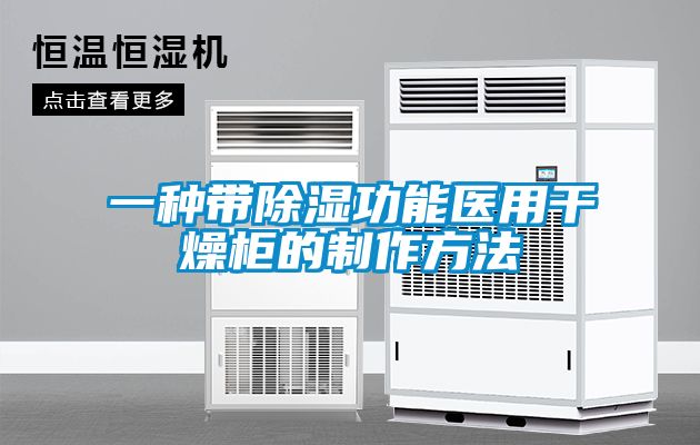 欧美黄色性爱视频网站 一种带除湿功能医用干燥柜的制作方法