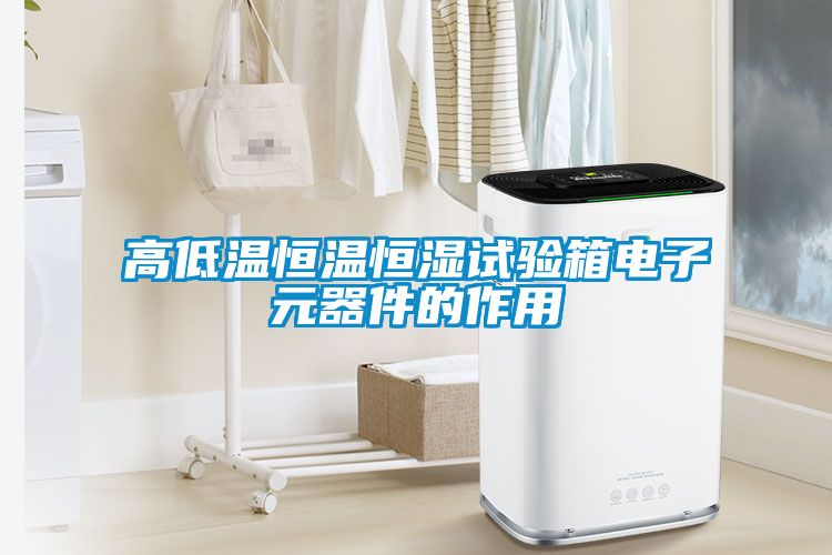 高低温恒温恒湿试验箱电子元器件的作用